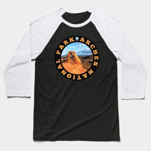 Arches National Park circle Baseball T-Shirt